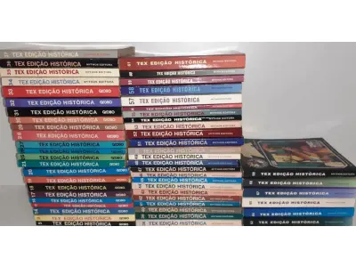 LOTE 486 - 01 COLEÇÃO GIBIS TEX EDIÇÃO HISTÓRICAS COM 53 VOLUMES. (NO ESTADO) ATENÇÃO! FAZER A VISITAÇÃO ANTES DE ARREMATAR, NÃO SABEMOS SE FUNCIONA, LEILÃO NÃO TEM GARANTIA E NEM DEVOLUÇÃO, SUJEITO A POSSÍVEIS AVARIAS VISÍVEIS/OCULTAS E/OU AUSÊNCIA DE COMPONENTES.