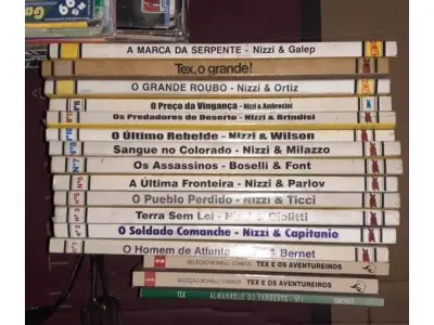 LOTE 466 - 01 LOTE COM 16 GIBIS TEX ANTIGOS. (NO ESTADO) ATENÇÃO! FAZER A VISITAÇÃO ANTES DE ARREMATAR, NÃO SABEMOS SE FUNCIONA, LEILÃO NÃO TEM GARANTIA E NEM DEVOLUÇÃO, SUJEITO A POSSÍVEIS AVARIAS VISÍVEIS/OCULTAS E/OU AUSÊNCIA DE COMPONENTES.