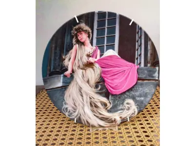 01 PRATO COLECIONÁVEL "RAPUNZEL" DA BAVIERA, 1982, CHARLES GEHM, FADA DOS IRMÃOS GRIMM. SÉRIE DE CONTOS DE FADAS. COM 20 CM. A PEÇA FOI MANTIDA EM SUA EMBALAGEM ORIGINAL E NÃO FOI EXPOSTA. ACOMPANHA LIVRETO E CERTIFICADO DE AUTENTICIDADE. KONIGSZELT BAVIERA.ESSA E A SEGUNDA PLACA DE COLECIONADOR DA COLEÇÃO PINTADA POR CHARLES GEHM ESPECIALMENTE PARA A CIDADE DE HANAU, NA REPÚBLICA FEDERAL DA ALEMANHA, LOCAL DE NASCIMENTO DOS IRMÃOS GRIMM, PARA COMEMORAR SEU 200º ANIVERSÁRIO. PLACA DE COLECIONADOR NÚMERO D 1594.EDIÇÃO LIMITADA A CEM DIAS DE DISPARO,BRADEX-NÃO. 22-K46-2.2.ITEM COMPRADO EM GARAGENS DE ANTIGUIDADES NOS EUA. (NO ESTADO) ATENÇÃO! FAZER A VISITAÇÃO ANTES DE ARREMATAR, NÃO SABEMOS SE FUNCIONA, LEILÃO NÃO TEM GARANTIA E NEM DEVOLUÇÃO, SUJEITO A POSSÍVEIS AVARIAS VISÍVEIS/OCULTAS E/OU AUSÊNCIA DE COMPONENTES.