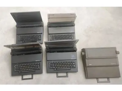 01 LOTE COM MÁQUINAS ELÉTRICAS PANASONIC,BROTHER OLIVETTI. (NO ESTADO) ATENÇÃO! FAZER A VISITAÇÃO ANTES DE ARREMATAR, NÃO SABEMOS SE FUNCIONA, LEILÃO NÃO TEM GARANTIA E NEM DEVOLUÇÃO, SUJEITO A POSSÍVEIS AVARIAS VISÍVEIS/OCULTAS E/OU AUSÊNCIA DE COMPONENTES.