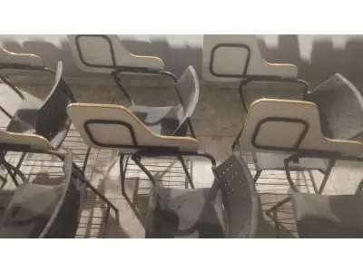 LOTE 514 - 01 LOTE CONTENDO 10 CADEIRAS UNIVERSITÁRIAS - BEM REFORÇADAS - OTIMO ESTADO