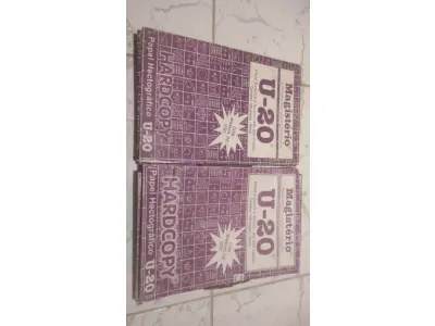 LOTE 503 - 02 CAIXAS DE FOLHAS DE PAPEL HECTOGRAFICO PARA MIMIOGRAFO ANTIGO. (NO ESTADO) ATENÇÃO! FAZER A VISITAÇÃO ANTES DE ARREMATAR, NÃO SABEMOS SE FUNCIONA, LEILÃO NÃO TEM GARANTIA E NEM DEVOLUÇÃO, SUJEITO A POSSÍVEIS AVARIAS VISÍVEIS/OCULTAS E/OU AUSÊNCIA DE COMPONENTES.