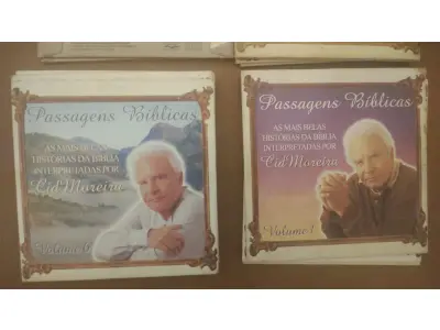 LOTE 468 - 01 CD CID MOREIRA PASSAGENS BÍBLICAS - COLEÇÃO COM 24 VOL. (NO ESTADO) ATENÇÃO! FAZER A VISITAÇÃO ANTES DE ARREMATAR, NÃO SABEMOS SE FUNCIONA, LEILÃO NÃO TEM GARANTIA E NEM DEVOLUÇÃO, SUJEITO A POSSÍVEIS AVARIAS VISÍVEIS/OCULTAS E/OU AUSÊNCIA DE COMPONENTES.