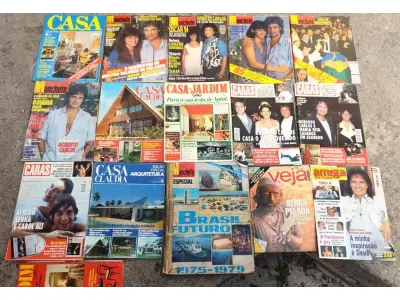 LOTE 488 - 01 LOTE COM 105 REVISTAS ANTIGAS. (NO ESTADO) ATENÇÃO! FAZER A VISITAÇÃO ANTES DE ARREMATAR, NÃO SABEMOS SE FUNCIONA, LEILÃO NÃO TEM GARANTIA E NEM DEVOLUÇÃO, SUJEITO A POSSÍVEIS AVARIAS VISÍVEIS/OCULTAS E/OU AUSÊNCIA DE COMPONENTES.