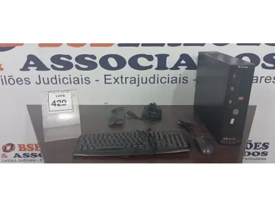 01 CPU INFORWAY 4GB HD 500, 01 MOUSE, 01 TECLADO, 01 BASE DE CPU, 01 CABO DE FORÇA. (NO ESTADO) ATENÇÃO! FAZER A VISITAÇÃO ANTES DE ARREMATAR, NÃO SABEMOS SE FUNCIONA. LEILÃO NÃO TEM GARANTIA E NEM DEVOLUÇÃO, SUJEITO A POSSÍVEIS AVARIAS VISÍVEIS/OCULTAS E/OU AUSÊNCIA DE COMPONENTES.