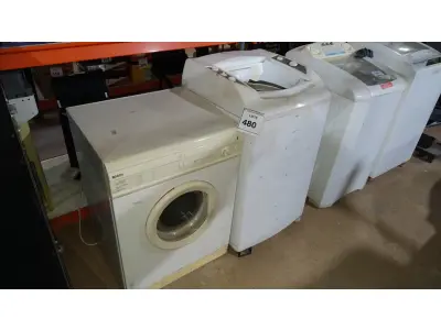 01 MÁQUINA DE LAVAR PARA RETIRADA DE PEÇAS E 01 SECADORA MARCA BOSCH. (NO ESTADO) ATENÇÃO! FAZER A VISITAÇÃO ANTES DE ARREMATAR, NÃO SABEMOS SE FUNCIONA, LEILÃO NÃO TEM GARANTIA E NEM DEVOLUÇÃO, SUJEITO A POSSÍVEIS AVARIAS VISÍVEIS/OCULTAS E/OU AUSÊNCIA DE COMPONENTES.