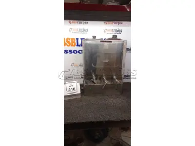 01 CAFETEIRA INDUSTRIAL EM INOX. (NO ESTADO) ATENÇÃO! FAZER A VISITAÇÃO ANTES DE ARREMATAR, NÃO SABEMOS SE FUNCIONA, LEILÃO NÃO TEM GARANTIA E NEM DEVOLUÇÃO, SUJEITO A POSSÍVEIS AVARIAS VISÍVEIS/OCULTAS E/OU AUSÊNCIA DE COMPONENTES.