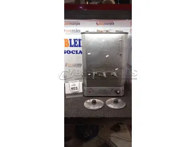 01 CAFETEIRA INDUSTRIAL EM INOX MARCA MARCHESONI. (NO ESTADO) ATENÇÃO! FAZER A VISITAÇÃO ANTES DE ARREMATAR, NÃO SABEMOS SE FUNCIONA, LEILÃO NÃO TEM GARANTIA E NEM DEVOLUÇÃO, SUJEITO A POSSÍVEIS AVARIAS VISÍVEIS/OCULTAS E/OU AUSÊNCIA DE COMPONENTES.