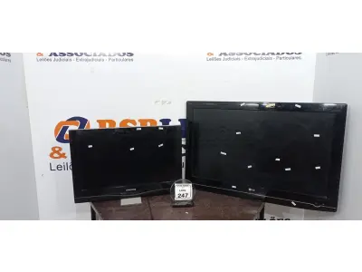 01 TV LCD 37’’ MARCA LG E 01 TV LCD 26’’ MARCA SAMSUNG. (NO ESTADO) ATENÇÃO! FAZER A VISITAÇÃO ANTES DE ARREMATAR, NÃO SABEMOS SE FUNCIONA, LEILÃO NÃO TEM GARANTIA E NEM DEVOLUÇÃO, SUJEITO A POSSÍVEIS AVARIAS VISÍVEIS/OCULTAS E/OU AUSÊNCIA DE COMPONENTES.