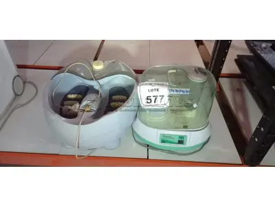 01 UMIDIFICADOR DE AR E 01 MASSAGEADOR PARA PÉS. (NO ESTADO) ATENÇÃO! FAZER A VISITAÇÃO ANTES DE ARREMATAR, NÃO SABEMOS SE FUNCIONA, LEILÃO NÃO TEM GARANTIA E NEM DEVOLUÇÃO, SUJEITO A POSSÍVEIS AVARIAS VISÍVEIS/OCULTAS E/OU AUSÊNCIA DE COMPONENTES.