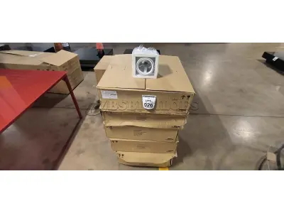 05 CAIXAS COM 09 LUMINÁRIAS SPOT DE EMBUTIR QUADRADO FOCUS 30 A BRANCO FOSCO. (NO ESTADO) ATENÇÃO! FAZER A VISITAÇÃO ANTES DE ARREMATAR, NÃO SABEMOS SE FUNCIONA, LEILÃO NÃO TEM GARANTIA E NEM DEVOLUÇÃO, SUJEITO A POSSÍVEIS AVARIAS VISÍVEIS/OCULTAS E/OU AUSÊNCIA DE COMPONENTES.