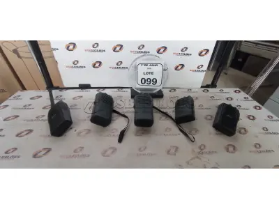 05 RÁDIOS COMUNICADORES MARCA WMAR SEM CARREGADORES. (NO ESTADO) ATENÇÃO! FAZER A VISITAÇÃO ANTES DE ARREMATAR, NÃO SABEMOS SE FUNCIONA, LEILÃO NÃO TEM GARANTIA E NEM DEVOLUÇÃO, SUJEITO A POSSÍVEIS AVARIAS VISÍVEIS/OCULTAS E/OU AUSÊNCIA DE COMPONENTES.