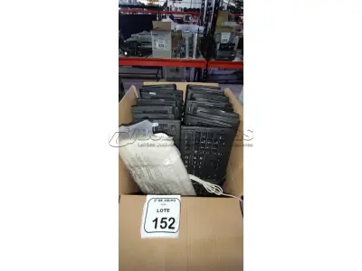 01 LOTE COM GRANDE QUANTIDADE DE TECLADOS DE PC DE MARCAS E MODELOS DIVERSOS. (NO ESTADO) ATENÇÃO! FAZER A VISITAÇÃO ANTES DE ARREMATAR, NÃO SABEMOS SE FUNCIONA, LEILÃO NÃO TEM GARANTIA E NEM DEVOLUÇÃO, SUJEITO A POSSÍVEIS AVARIAS VISÍVEIS/OCULTAS E/OU AUSÊNCIA DE COMPONENTES.