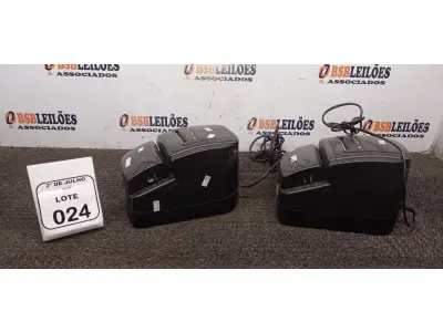 02 IMPRESSORAS TÉRMICAS. (NO ESTADO) ATENÇÃO! FAZER A VISITAÇÃO ANTES DE ARREMATAR, NÃO SABEMOS SE FUNCIONA, LEILÃO NÃO TEM GARANTIA E NEM DEVOLUÇÃO, SUJEITO A POSSÍVEIS AVARIAS VISÍVEIS/OCULTAS E/OU AUSÊNCIA DE COMPONENTES.