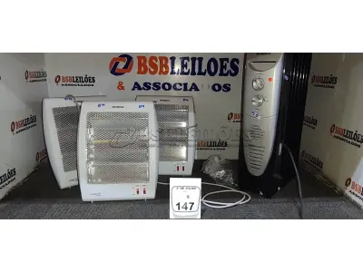 04 AQUECEDORES DE MODELOS DIVERSOS MARCA MONDIAL. (NO ESTADO) ATENÇÃO! FAZER A VISITAÇÃO ANTES DE ARREMATAR, NÃO SABEMOS SE FUNCIONA, LEILÃO NÃO TEM GARANTIA E NEM DEVOLUÇÃO, SUJEITO A POSSÍVEIS AVARIAS VISÍVEIS/OCULTAS E/OU AUSÊNCIA DE COMPONENTES.