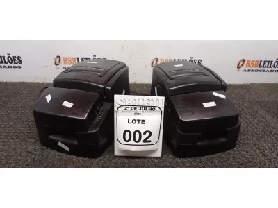 02 IMPRESSORAS TÉRMICAS. (NO ESTADO) ATENÇÃO! FAZER A VISITAÇÃO ANTES DE ARREMATAR, NÃO SABEMOS SE FUNCIONA, LEILÃO NÃO TEM GARANTIA E NEM DEVOLUÇÃO, SUJEITO A POSSÍVEIS AVARIAS VISÍVEIS/OCULTAS E/OU AUSÊNCIA DE COMPONENTES.