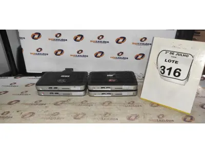 04 MINIS COMPUTADORES TERMINAIS MARCA WYSE SEM FONTE. (NO ESTADO) ATENÇÃO! FAZER A VISITAÇÃO ANTES DE ARREMATAR, NÃO SABEMOS SE FUNCIONA, LEILÃO NÃO TEM GARANTIA E NEM DEVOLUÇÃO, SUJEITO A POSSÍVEIS AVARIAS VISÍVEIS/OCULTAS E/OU AUSÊNCIA DE COMPONENTES.