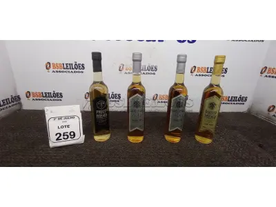 04 GARRAFAS DE HIDROMEL DE 500ML DE SABORES DIVERSOS MARCA PHILIP MEAD. (NO ESTADO) ATENÇÃO! FAZER A VISITAÇÃO ANTES DE ARREMATAR, NÃO SABEMOS SE FUNCIONA, LEILÃO NÃO TEM GARANTIA E NEM DEVOLUÇÃO, SUJEITO A POSSÍVEIS AVARIAS VISÍVEIS/OCULTAS E/OU AUSÊNCIA DE COMPONENTES.
