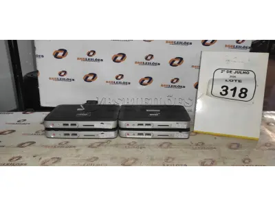 04 MINIS COMPUTADORES TERMINAIS MARCA WYSE SEM FONTE. (NO ESTADO) ATENÇÃO! FAZER A VISITAÇÃO ANTES DE ARREMATAR, NÃO SABEMOS SE FUNCIONA, LEILÃO NÃO TEM GARANTIA E NEM DEVOLUÇÃO, SUJEITO A POSSÍVEIS AVARIAS VISÍVEIS/OCULTAS E/OU AUSÊNCIA DE COMPONENTES.