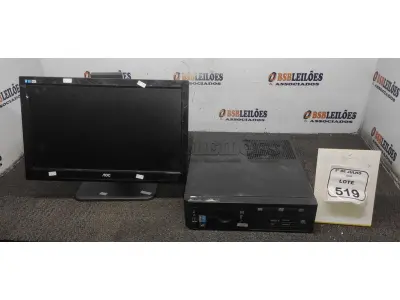 01 MONITOR MARCA AOC E 01 CPU MARCA ITAUTEC . (NO ESTADO) ATENÇÃO! FAZER A VISITAÇÃO ANTES DE ARREMATAR, NÃO SABEMOS SE FUNCIONA, LEILÃO NÃO TEM GARANTIA E NEM DEVOLUÇÃO, SUJEITO A POSSÍVEIS AVARIAS VISÍVEIS/OCULTAS E/OU AUSÊNCIA DE COMPONENTES.