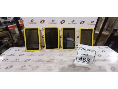 04 TABLETS MARCA CCE. (NO ESTADO) ATENÇÃO! FAZER A VISITAÇÃO ANTES DE ARREMATAR, NÃO SABEMOS SE FUNCIONA, LEILÃO NÃO TEM GARANTIA E NEM DEVOLUÇÃO, SUJEITO A POSSÍVEIS AVARIAS VISÍVEIS/OCULTAS E/OU AUSÊNCIA DE COMPONENTES.