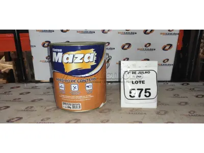 01 LATA DE ADESIVO DE CONTATO 2,80KG MARCA MAZA. (NO ESTADO) ATENÇÃO! FAZER A VISITAÇÃO ANTES DE ARREMATAR, NÃO SABEMOS SE FUNCIONA, LEILÃO NÃO TEM GARANTIA E NEM DEVOLUÇÃO, SUJEITO A POSSÍVEIS AVARIAS VISÍVEIS/OCULTAS E/OU AUSÊNCIA DE COMPONENTES.