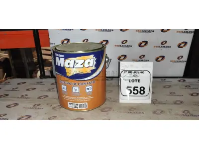 01 LATA DE ADESIVO DE CONTATO 2,80KG MARCA MAZA. (NO ESTADO) ATENÇÃO! FAZER A VISITAÇÃO ANTES DE ARREMATAR, NÃO SABEMOS SE FUNCIONA, LEILÃO NÃO TEM GARANTIA E NEM DEVOLUÇÃO, SUJEITO A POSSÍVEIS AVARIAS VISÍVEIS/OCULTAS E/OU AUSÊNCIA DE COMPONENTES.