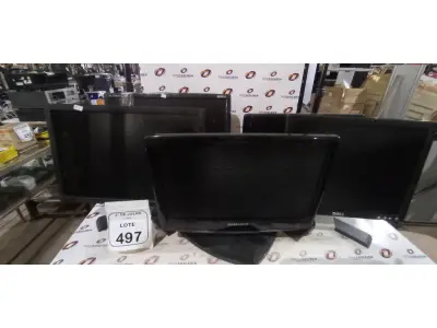 05 MONITORES DE MARCAS E MODELOS DIVERSOS. (NO ESTADO) ATENÇÃO! FAZER A VISITAÇÃO ANTES DE ARREMATAR, NÃO SABEMOS SE FUNCIONA, LEILÃO NÃO TEM GARANTIA E NEM DEVOLUÇÃO, SUJEITO A POSSÍVEIS AVARIAS VISÍVEIS/OCULTAS E/OU AUSÊNCIA DE COMPONENTES.