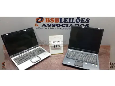  02 NOTEBOOKS HP SEM FONTE. (NO ESTADO, NÃO SABEMOS SE FUNCIONA. LEILÃO NÃO TEM GARANTIA E NEM DEVOLUÇÃO, SUJEITO A POSSÍVEIS AVARIAS VISÍVEIS/OCULTAS E/OU AUSÊNCIA DE COMPONENTES)