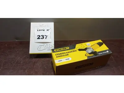 01 ESMERILHADEIRA ANGULAR 220V (NOVO). (NO ESTADO) ATENÇÃO! FAZER A VISITAÇÃO ANTES DE ARREMATAR, NÃO SABEMOS SE FUNCIONA, LEILÃO NÃO TEM GARANTIA E NEM DEVOLUÇÃO, SUJEITO A POSSÍVEIS AVARIAS VISÍVEIS/OCULTAS E/OU AUSÊNCIA DE COMPONENTES.