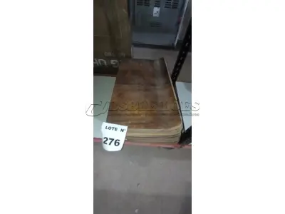 20 PLACAS DE MADEIRA. (NO ESTADO) ATENÇÃO! FAZER A VISITAÇÃO ANTES DE ARREMATAR, NÃO SABEMOS SE FUNCIONA, LEILÃO NÃO TEM GARANTIA E NEM DEVOLUÇÃO, SUJEITO A POSSÍVEIS AVARIAS VISÍVEIS/OCULTAS E/OU AUSÊNCIA DE COMPONENTES.