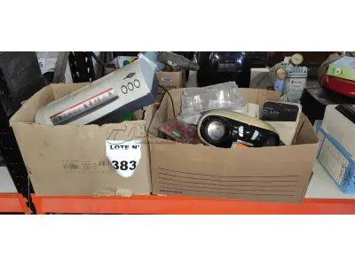 01 HEADSET MARCA INOVA, 02 CALCULADORAS, 01 MÁQUINA DE CARTÃO MODERNINHA PRO, 01 JOYSTICK DE VÍDEO GAME, 01 SCANNER 110V MARCA MENNO, 01 APARELHO DE SOM PORTÁTIL MARCA MONDIAL, 03 MOUSES SEM FIO, 01 TECLADO SEM FIO PARA PC, 02 TELEFONES FIXOS E VÁRIOS CARIMBOS E ELETRÔNICOS DIVERSOS. (NO ESTADO) ATENÇÃO! FAZER A VISITAÇÃO ANTES DE ARREMATAR, NÃO SABEMOS SE FUNCIONA, LEILÃO NÃO TEM GARANTIA E NEM DEVOLUÇÃO, SUJEITO A POSSÍVEIS AVARIAS VISÍVEIS/OCULTAS E/OU AUSÊNCIA DE COMPONENTES.
