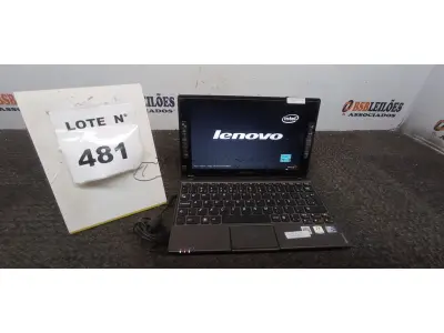 01 NETEBOOK LENOVO SEM FONTE. (NO ESTADO) ATENÇÃO! FAZER A VISITAÇÃO ANTES DE ARREMATAR, NÃO SABEMOS SE FUNCIONA, LEILÃO NÃO TEM GARANTIA E NEM DEVOLUÇÃO, SUJEITO A POSSÍVEIS AVARIAS VISÍVEIS/OCULTAS E/OU AUSÊNCIA DE COMPONENTES.