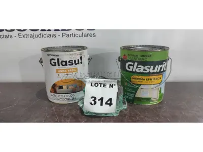 01 LATA DE TINTA ACRÍLICA STANDARD FOSCO 3,6L INTERIOR/EXTERIOR MARCA GLASURIT E 01 LATA DE TINTA ACRÍLICA FOSCO CAMURÇA 3,6L INTERIOR/EXTERIOR MARCA GLASURIT. (NO ESTADO) ATENÇÃO! FAZER A VISITAÇÃO ANTES DE ARREMATAR, NÃO SABEMOS SE FUNCIONA, LEILÃO NÃO TEM GARANTIA E NEM DEVOLUÇÃO, SUJEITO A POSSÍVEIS AVARIAS VISÍVEIS/OCULTAS E/OU AUSÊNCIA DE COMPONENTES.