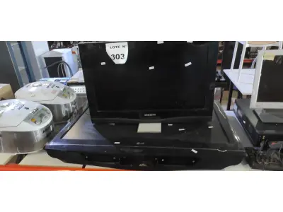 01 TV LCD 37’’ MARCA LG E 01 TV LCD 26’’ MARCA SAMSUNG. (NO ESTADO) ATENÇÃO! FAZER A VISITAÇÃO ANTES DE ARREMATAR, NÃO SABEMOS SE FUNCIONA, LEILÃO NÃO TEM GARANTIA E NEM DEVOLUÇÃO, SUJEITO A POSSÍVEIS AVARIAS VISÍVEIS/OCULTAS E/OU AUSÊNCIA DE COMPONENTES.
