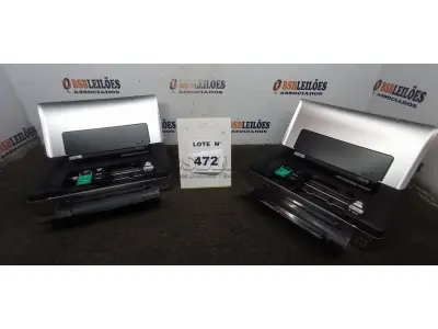  02 IMPRESSORAS HP OFFICEJET 100 MOBILI PRINTER.  (NO ESTADO) ATENÇÃO! FAZER A VISITAÇÃO ANTES DE ARREMATAR, NÃO SABEMOS SE FUNCIONA, LEILÃO NÃO TEM GARANTIA E NEM DEVOLUÇÃO, SUJEITO A POSSÍVEIS AVARIAS VISÍVEIS/OCULTAS E/OU AUSÊNCIA DE COMPONENTES.