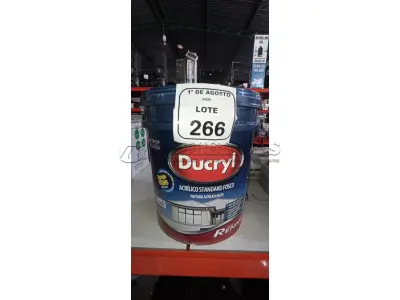 01 BALDE DE TINTA ACRÍLICA NA COR CÉU VERÃO FOSCO DE 18L MARCA DUCRYL. (NO ESTADO) ATENÇÃO! FAZER A VISITAÇÃO ANTES DE ARREMATAR, NÃO SABEMOS SE FUNCIONA, LEILÃO NÃO TEM GARANTIA E NEM DEVOLUÇÃO, SUJEITO A POSSÍVEIS AVARIAS VISÍVEIS/OCULTAS E/OU AUSÊNCIA DE COMPONENTES.