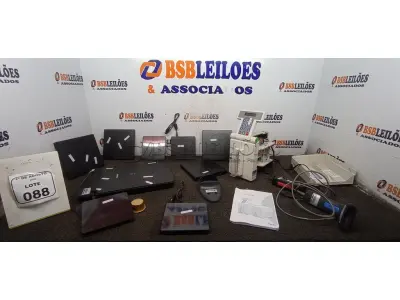 01 RELÓGIO DE PONTO MARCA PONTO, 02 LEITORES DE CÓDIGO DE BARRAS, 01 SCANNER DE MESA E 08 UNIDADES DE DVD EXTERNAS. (NO ESTADO) ATENÇÃO! FAZER A VISITAÇÃO ANTES DE ARREMATAR, NÃO SABEMOS SE FUNCIONA, LEILÃO NÃO TEM GARANTIA E NEM DEVOLUÇÃO, SUJEITO A POSSÍVEIS AVARIAS VISÍVEIS/OCULTAS E/OU AUSÊNCIA DE COMPONENTES.