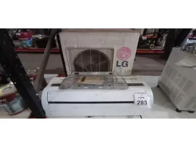 01 EVAPORADORA DE 11000 BTU/H E 01 CONDENSADORA DE 6000 BTU/H. (NO ESTADO) ATENÇÃO! FAZER A VISITAÇÃO ANTES DE ARREMATAR, NÃO SABEMOS SE FUNCIONA, LEILÃO NÃO TEM GARANTIA E NEM DEVOLUÇÃO, SUJEITO A POSSÍVEIS AVARIAS VISÍVEIS/OCULTAS E/OU AUSÊNCIA DE COMPONENTES.