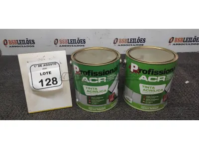 01 LATA DE TINTA ACRÍLICA DE 3,6L NA COR LUAR DO SERTÃO FOSCO MARCA PROFISSIONAL ACR. (NO ESTADO) ATENÇÃO! FAZER A VISITAÇÃO ANTES DE ARREMATAR, NÃO SABEMOS SE FUNCIONA, LEILÃO NÃO TEM GARANTIA E NEM DEVOLUÇÃO, SUJEITO A POSSÍVEIS AVARIAS VISÍVEIS/OCULTAS E/OU AUSÊNCIA DE COMPONENTES.
