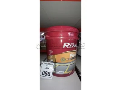 01 BALDE DE TINTA DE PISOS ACRÍLICO PREMIUM 18LNA COR VERMELHO SEGURANÇA FOSCO MARCA RENNER.  (NO ESTADO) ATENÇÃO! FAZER A VISITAÇÃO ANTES DE ARREMATAR, NÃO SABEMOS SE FUNCIONA, LEILÃO NÃO TEM GARANTIA E NEM DEVOLUÇÃO, SUJEITO A POSSÍVEIS AVARIAS VISÍVEIS/OCULTAS E/OU AUSÊNCIA DE COMPONENTES.
