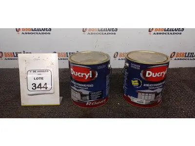 01 BALDE DE TINTA ACRÍLICA NA COR CÉU VERÃO FOSCO DE 18L MARCA DUCRYL. (NO ESTADO) ATENÇÃO! FAZER A VISITAÇÃO ANTES DE ARREMATAR, NÃO SABEMOS SE FUNCIONA, LEILÃO NÃO TEM GARANTIA E NEM DEVOLUÇÃO, SUJEITO A POSSÍVEIS AVARIAS VISÍVEIS/OCULTAS E/OU AUSÊNCIA DE COMPONENTES.