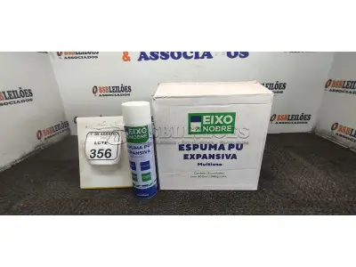 01 CAIXA COM 12 ESPUMAS PU EXPANSIVA DE 500ML CADA MARCA EIXO NOBRE. (NO ESTADO) ATENÇÃO! FAZER A VISITAÇÃO ANTES DE ARREMATAR, NÃO SABEMOS SE FUNCIONA, LEILÃO NÃO TEM GARANTIA E NEM DEVOLUÇÃO, SUJEITO A POSSÍVEIS AVARIAS VISÍVEIS/OCULTAS E/OU AUSÊNCIA DE COMPONENTES.