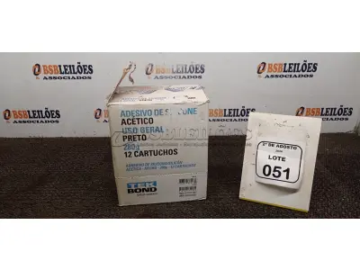 12 BISNAGAS DE ADESIVO SILICONE PRETO 280G CADA MARCA TEK BOND