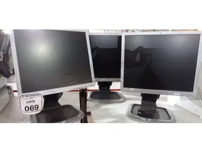 03 MONITORES MODELO COMPAQ LA1951G MARCA HP