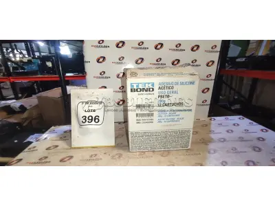 12 BISNAGAS DE ADESIVO SILICONE PRETO 280G CADA MARCA TEK BOND