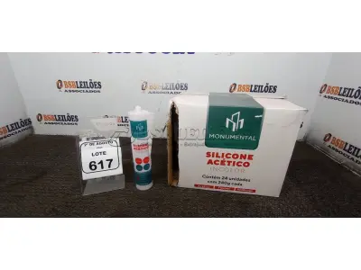 24 UNIDADES DE SILICONE ACÉTICO INCOLOR COM 240G CADA MARCA MONUMENTAL