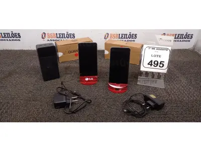 01 POWER BANK E 02 CELULARES MARCA QUANTUM