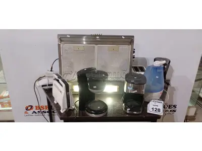 01 DEPURADOR, 01 UMIDIFICADOR, 01 CAFETEIRA E 02 SANDUICHEIRAS DE MARCAS E MODELOS DIVERSOS. (NO ESTADO) ATENÇÃO! FAZER A VISITAÇÃO ANTES DE ARREMATAR, NÃO SABEMOS SE FUNCIONA, LEILÃO NÃO TEM GARANTIA E NEM DEVOLUÇÃO, SUJEITO A POSSÍVEIS AVARIAS VISÍVEIS/OCULTAS E/OU AUSÊNCIA DE COMPONENTES.