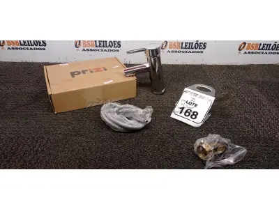 01 TORNEIRA MISTURADOR MARCA PRIZI COM ACESSÓRIOS. (NO ESTADO) ATENÇÃO! FAZER A VISITAÇÃO ANTES DE ARREMATAR, NÃO SABEMOS SE FUNCIONA, LEILÃO NÃO TEM GARANTIA E NEM DEVOLUÇÃO, SUJEITO A POSSÍVEIS AVARIAS VISÍVEIS/OCULTAS E/OU AUSÊNCIA DE COMPONENTES.